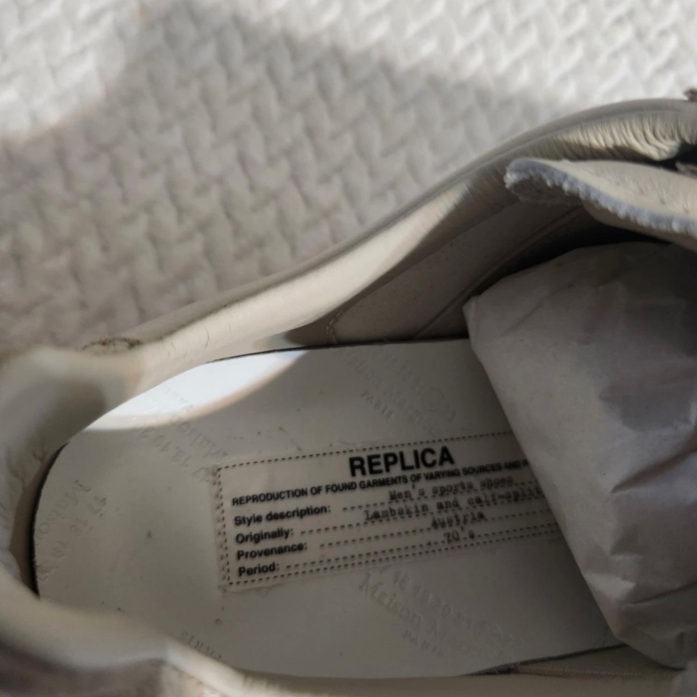 Maison Margiela NWOB Women’s Replica Low ‘Beige Gum’ size EU 40 - Picture 4 of 10